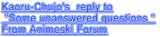 Futaba-chan's Some unanswered questions  From Animeski Forum